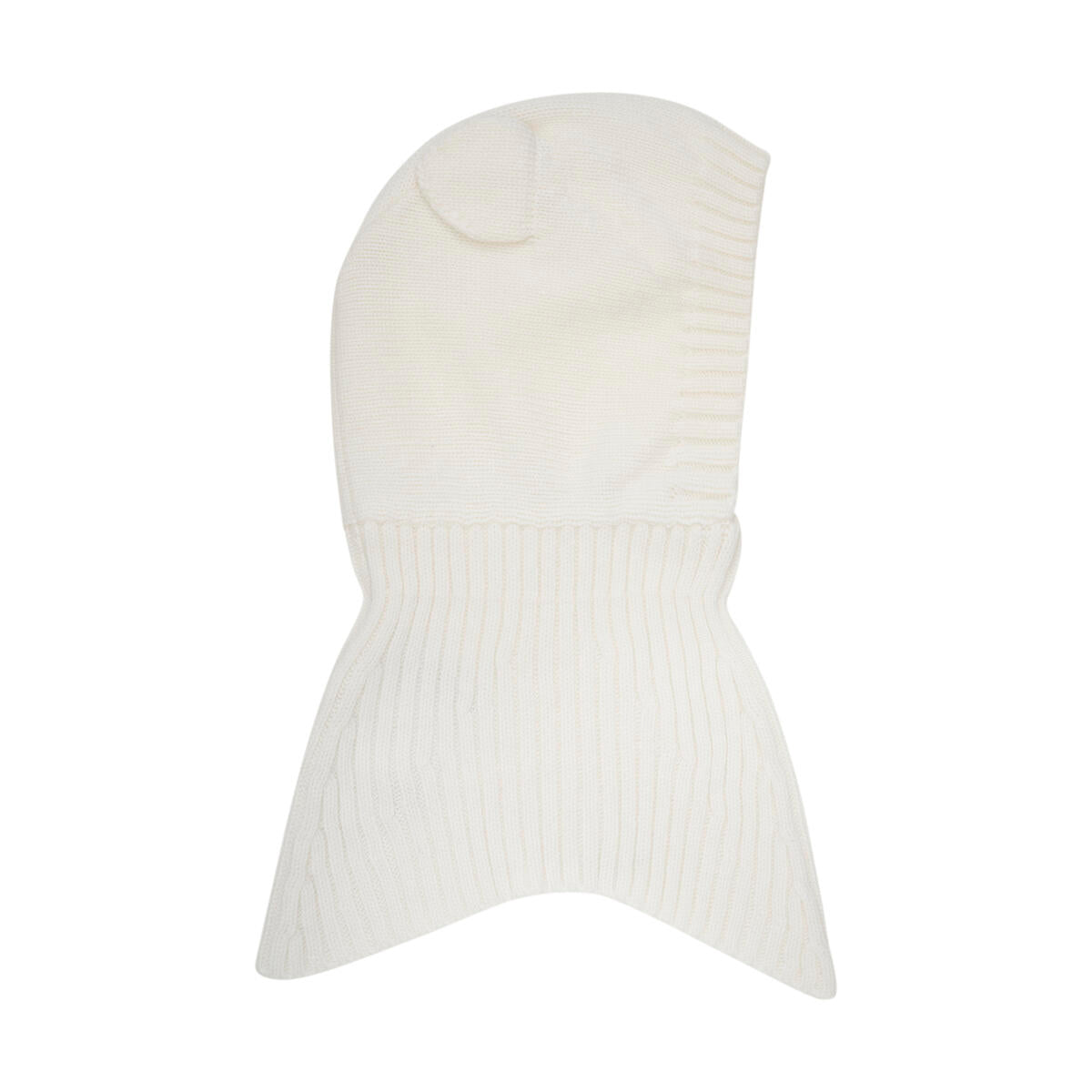 Balaclava Ears Wool Knit in Off White