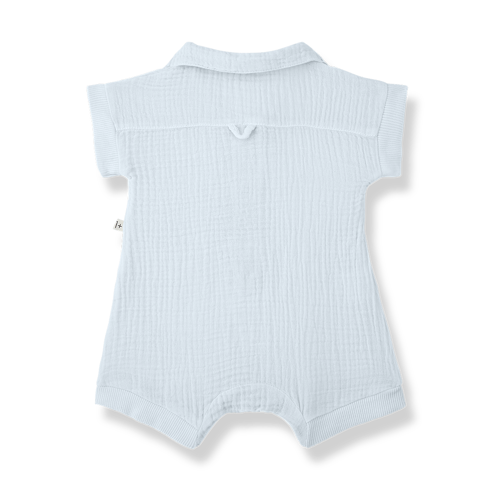 light blue shortall