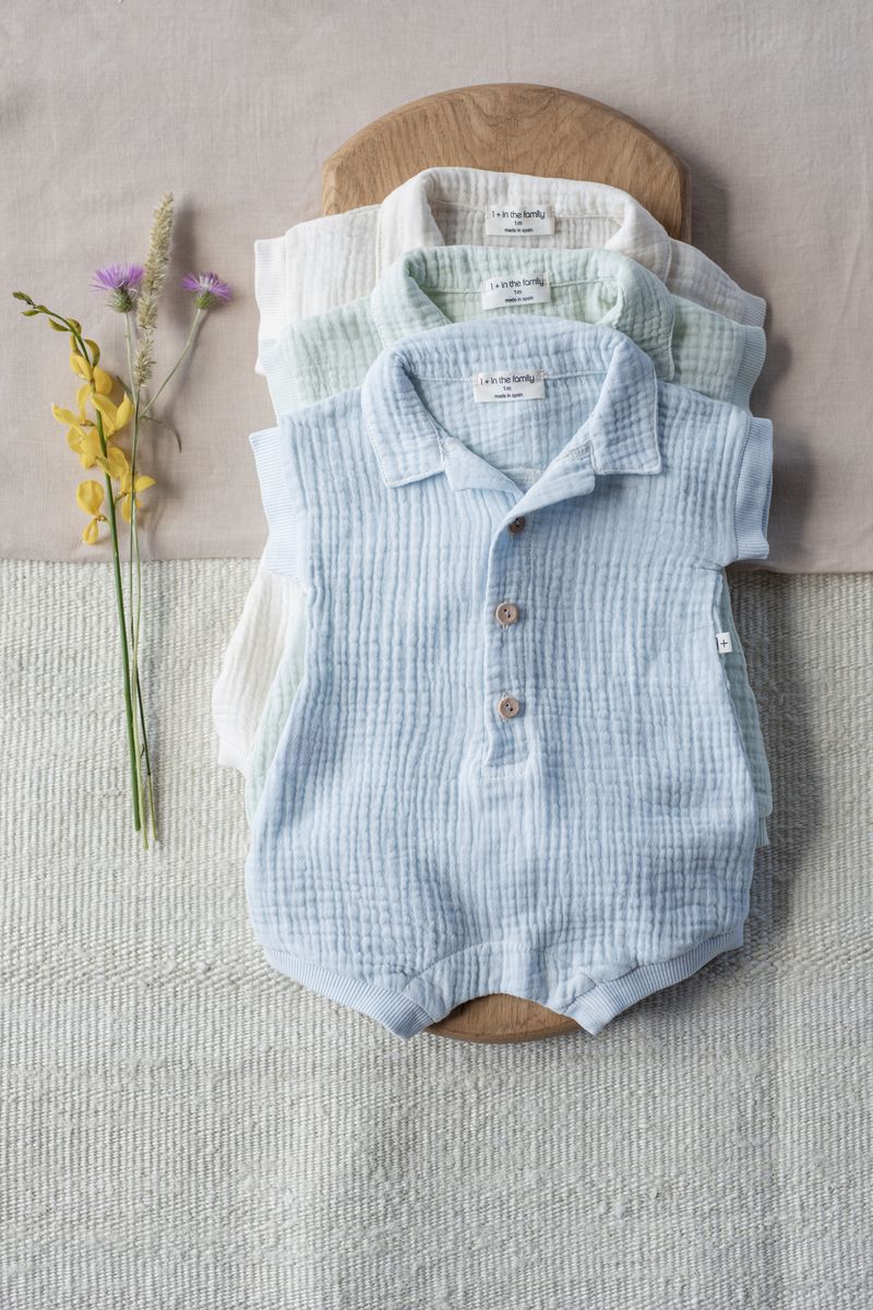 light blue shortall