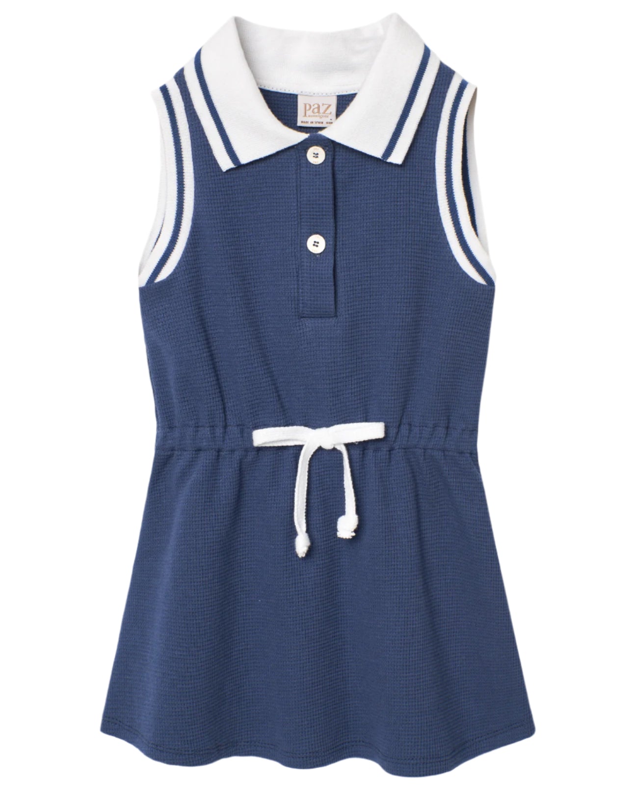 Indigo Blue Terry Sleeveless Dress