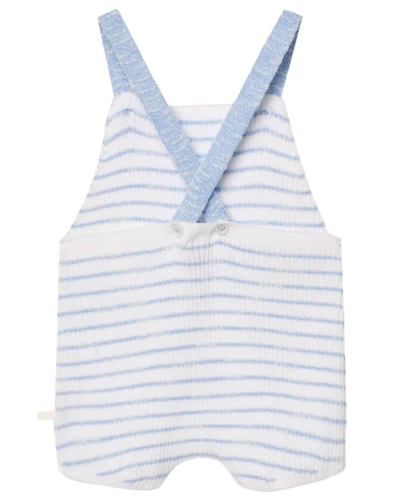 Light Blue Stripe Knit Shortall