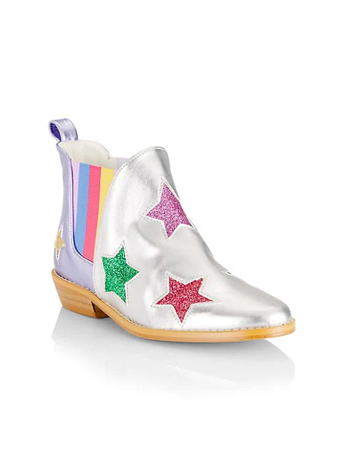 Girl Boots With Glittery Stars