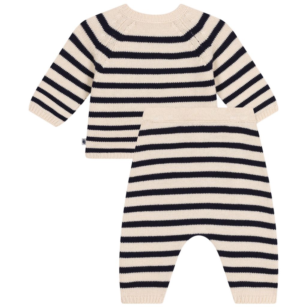 Baby Boy Set Knit Stripe Sweater and Pants S25