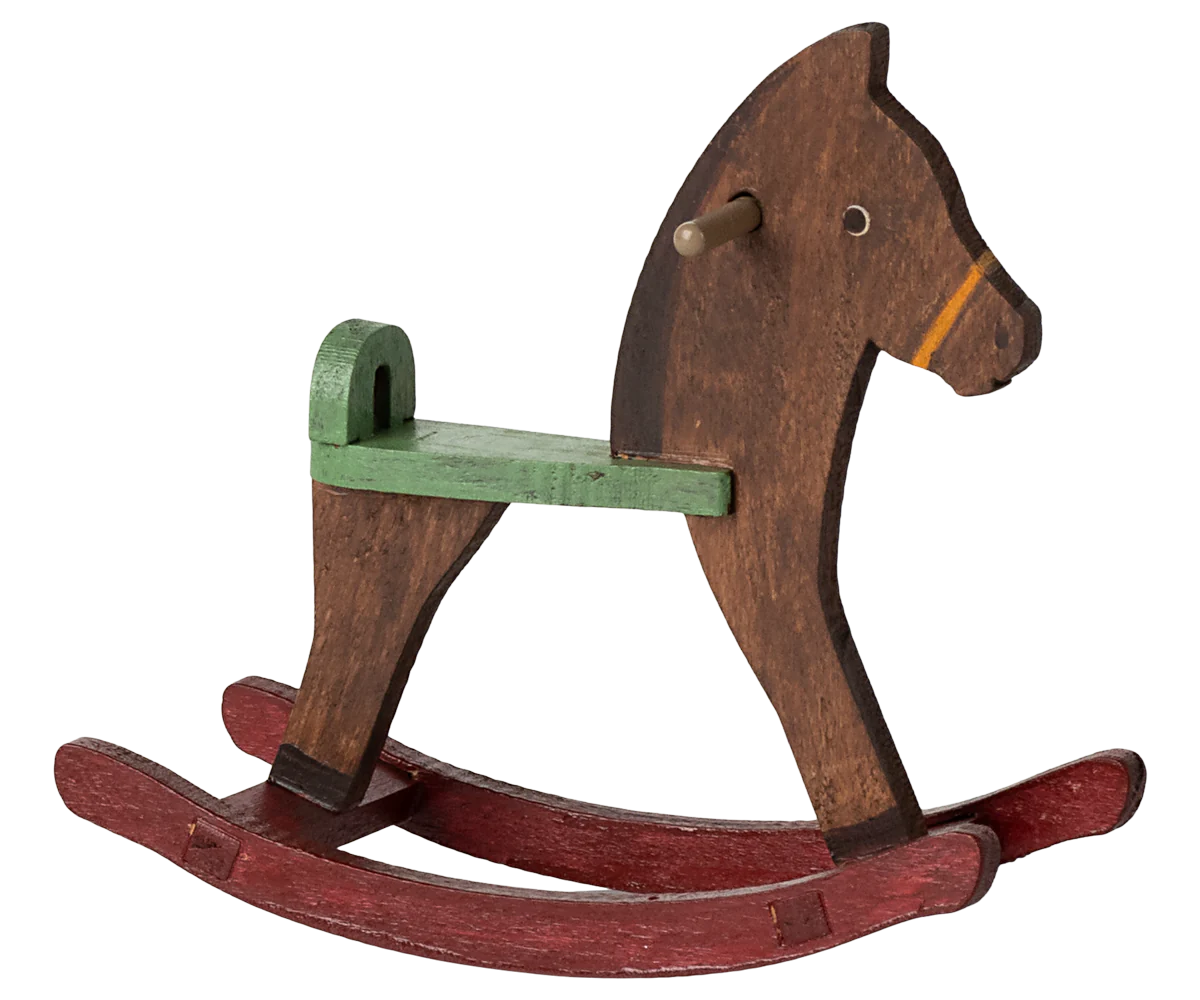 Rocking horse, Mouse - Dark brown