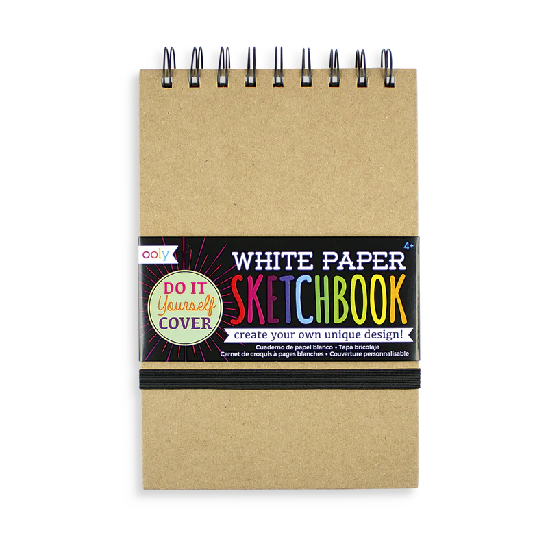 DIY Small White Paper Sketchbook