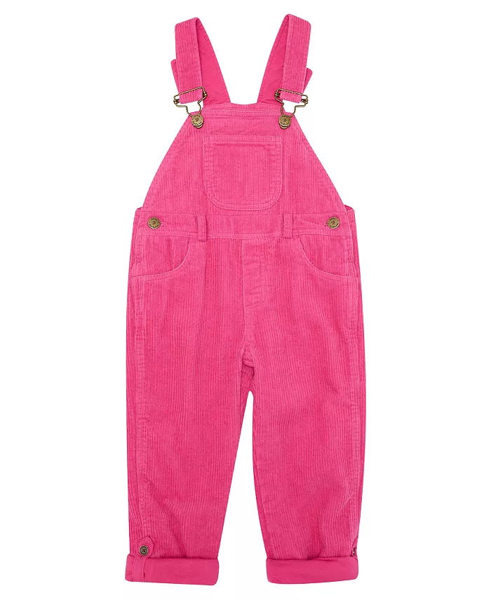 Hot Pink Chunky Cord Overalls