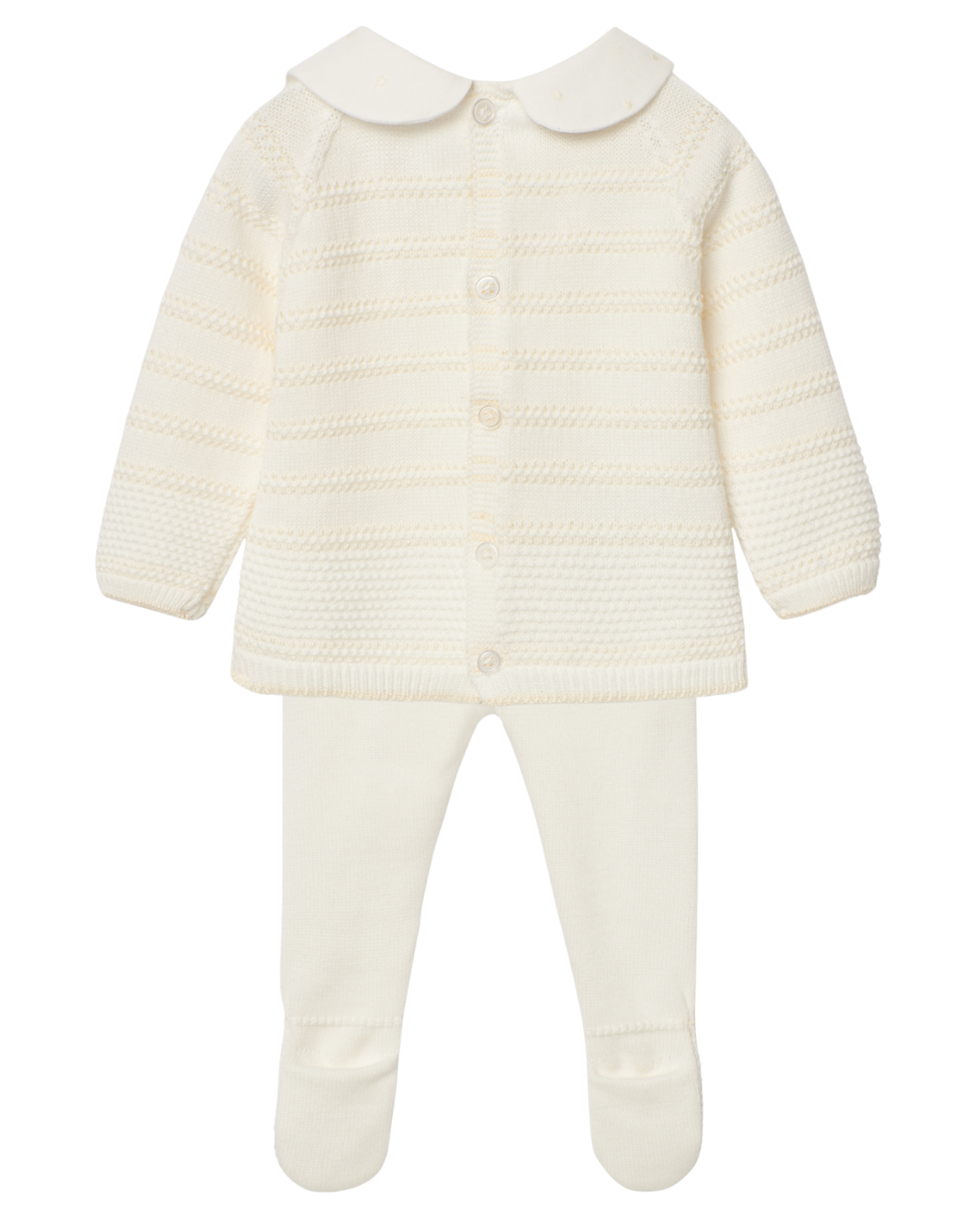 Boy Cream Knit Top and Pant Set