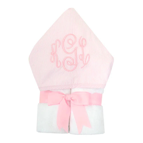 Seersucker Stripe Everykid Towel Pink