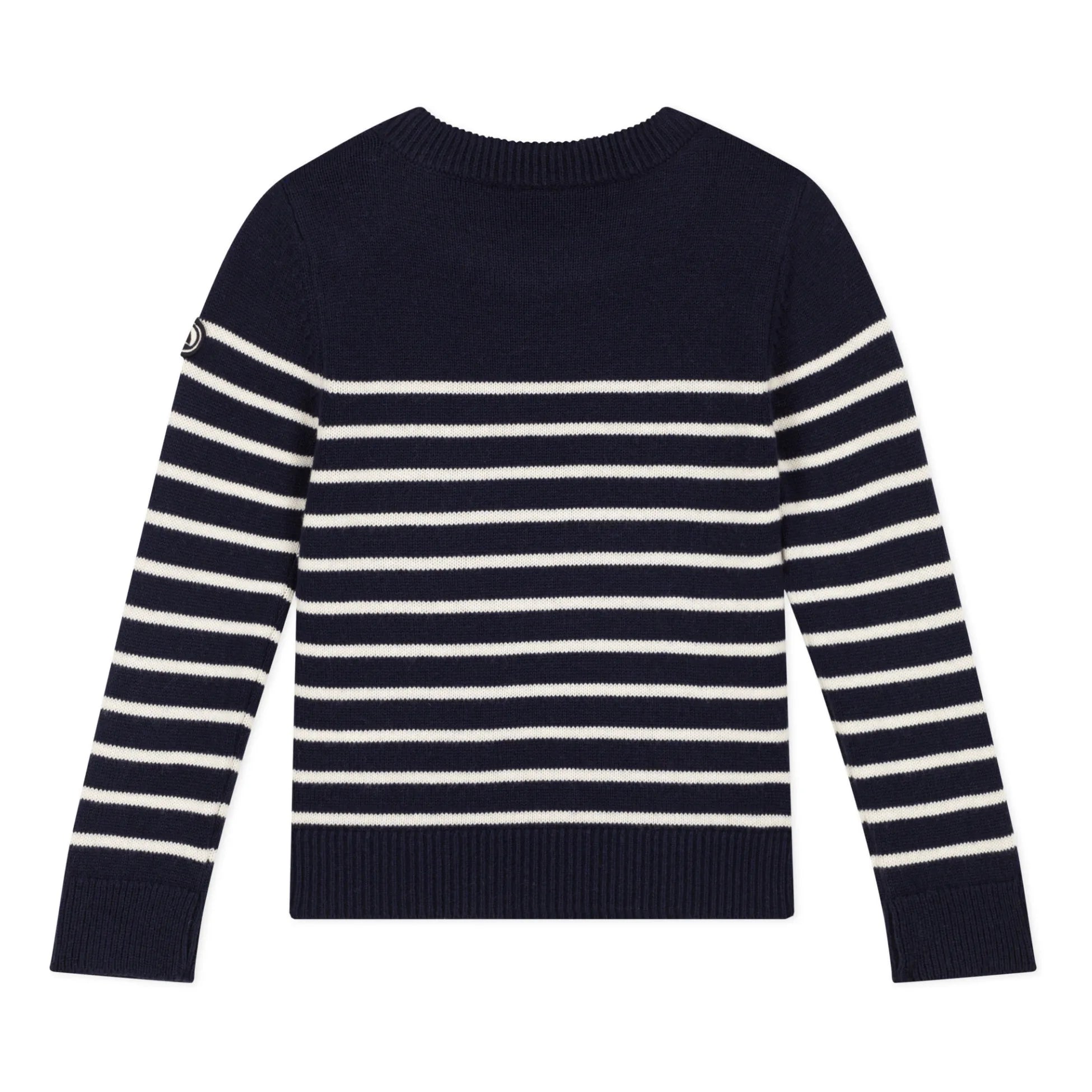 Unisex Striped Sweater Navy and White