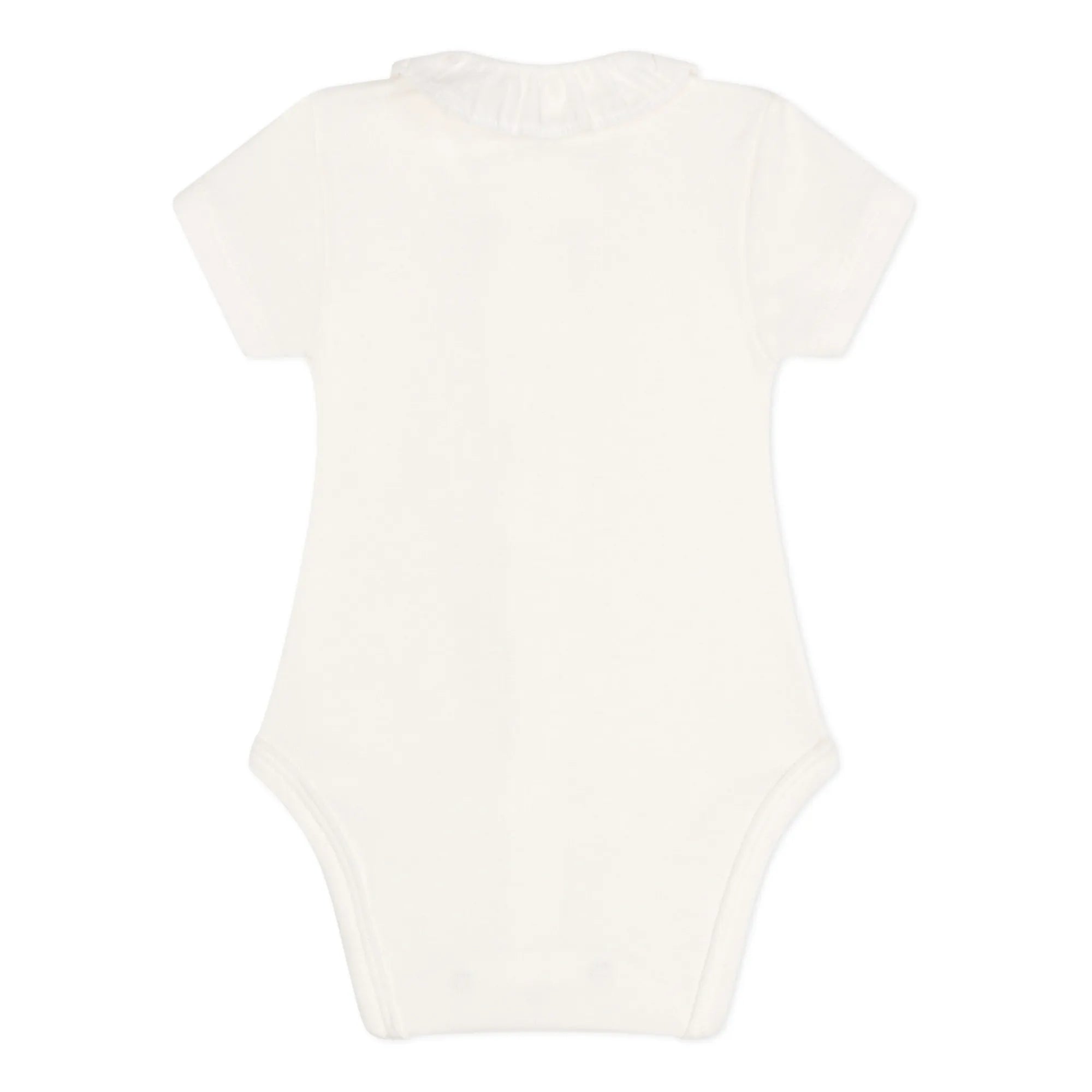 Baby Girl SS Bodysuit with Ruffle Collar S25