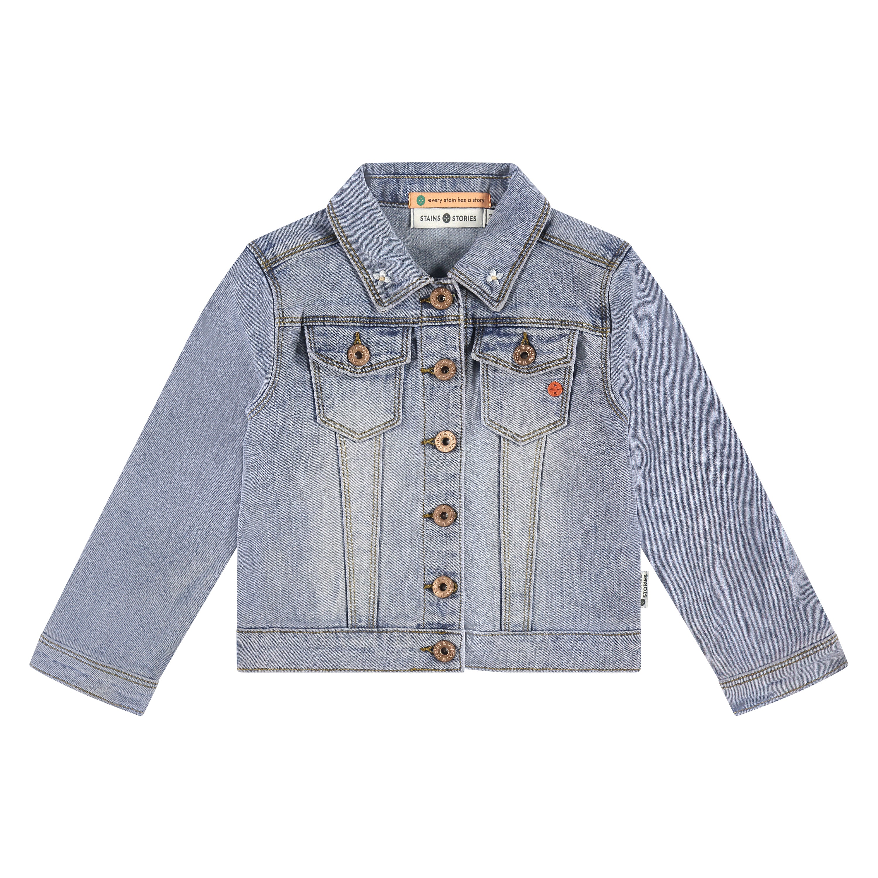 Girls Denim Jacket Light Blue Denim