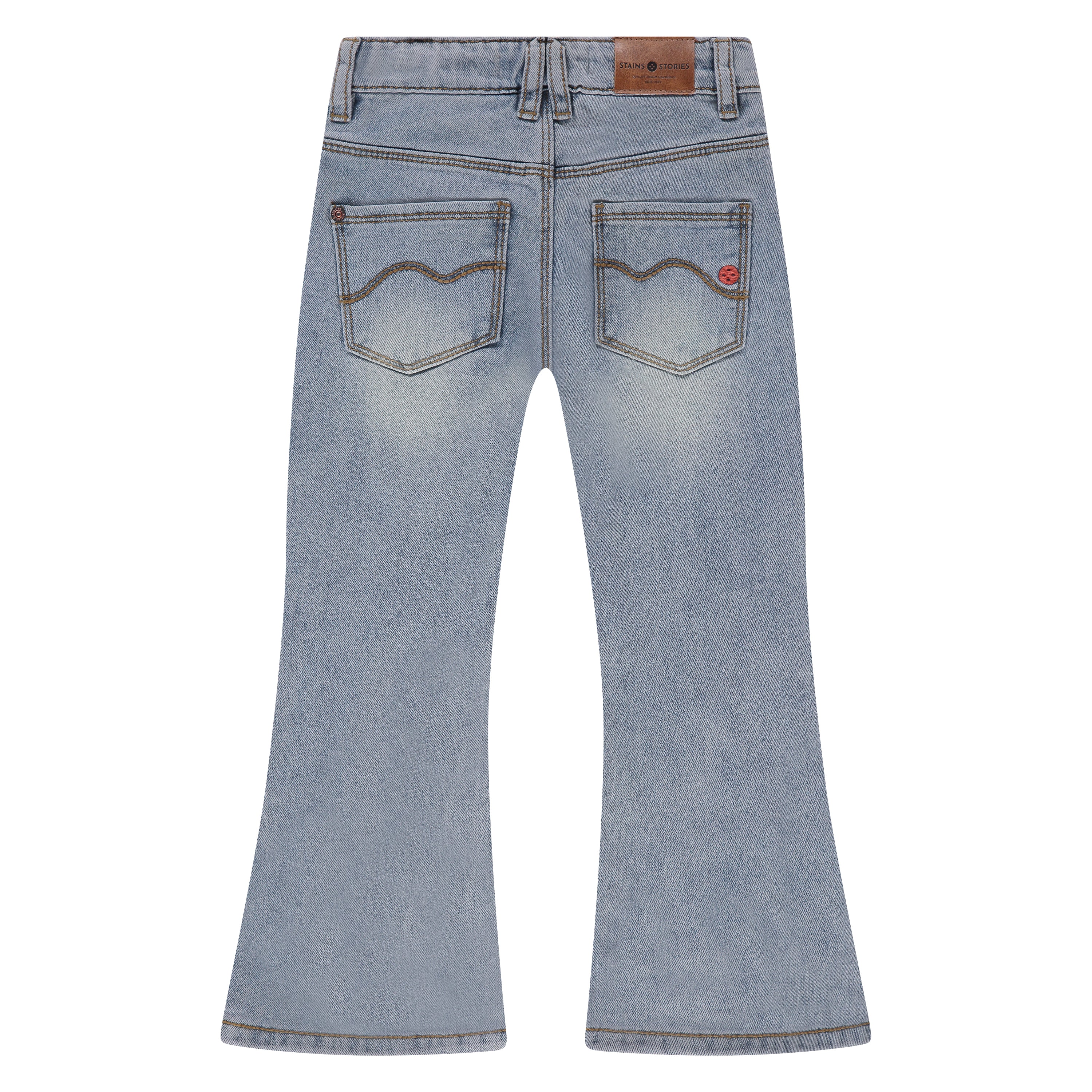 Girls Demin Wide Legged Light Blue Denim