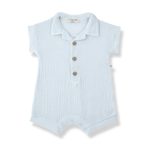 light blue shortall