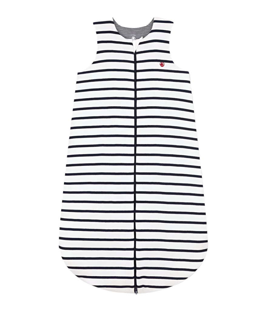 Baby Stripe Bunting white and Navy S25