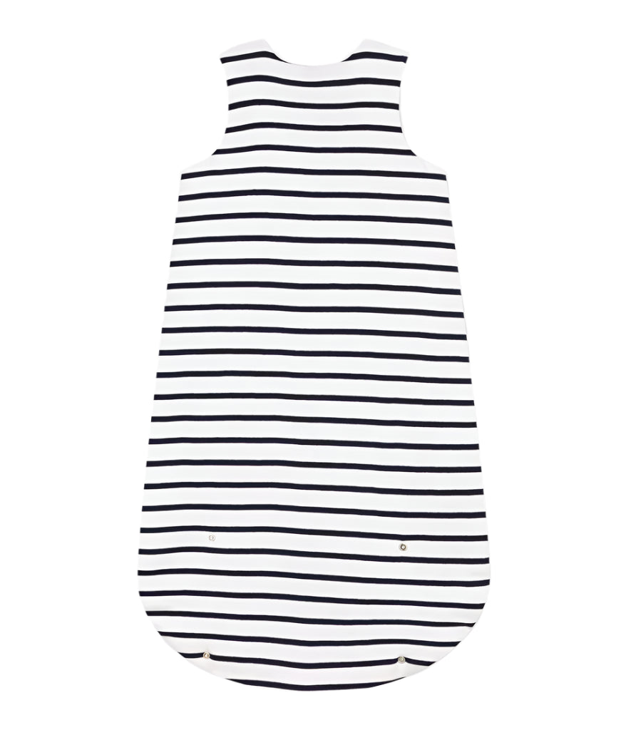 Baby Stripe Bunting white and Navy S25