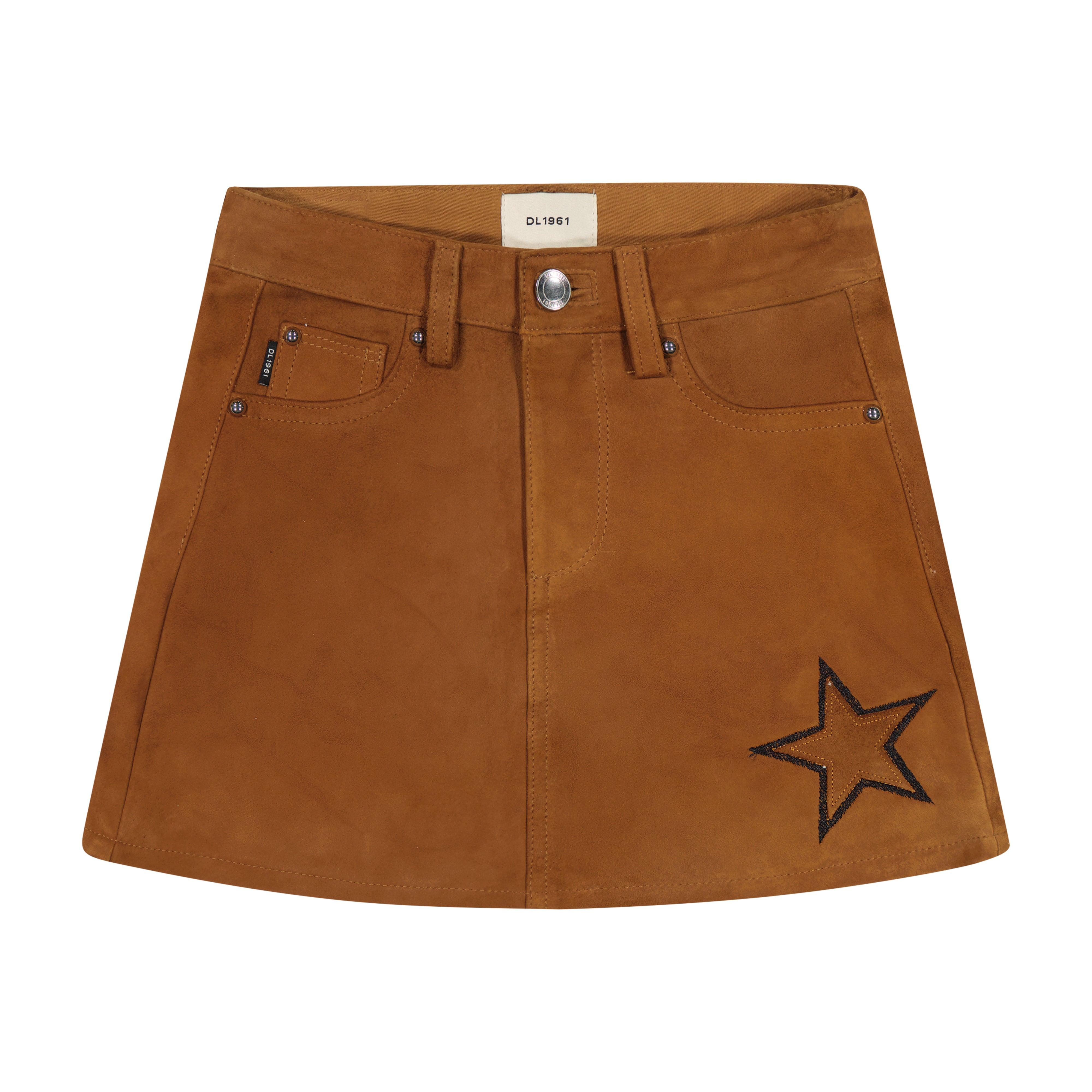 Jenny Mini Skirt in Star Suede