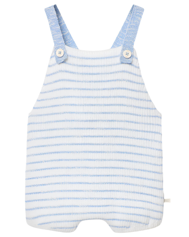 Light Blue Stripe Knit Shortall