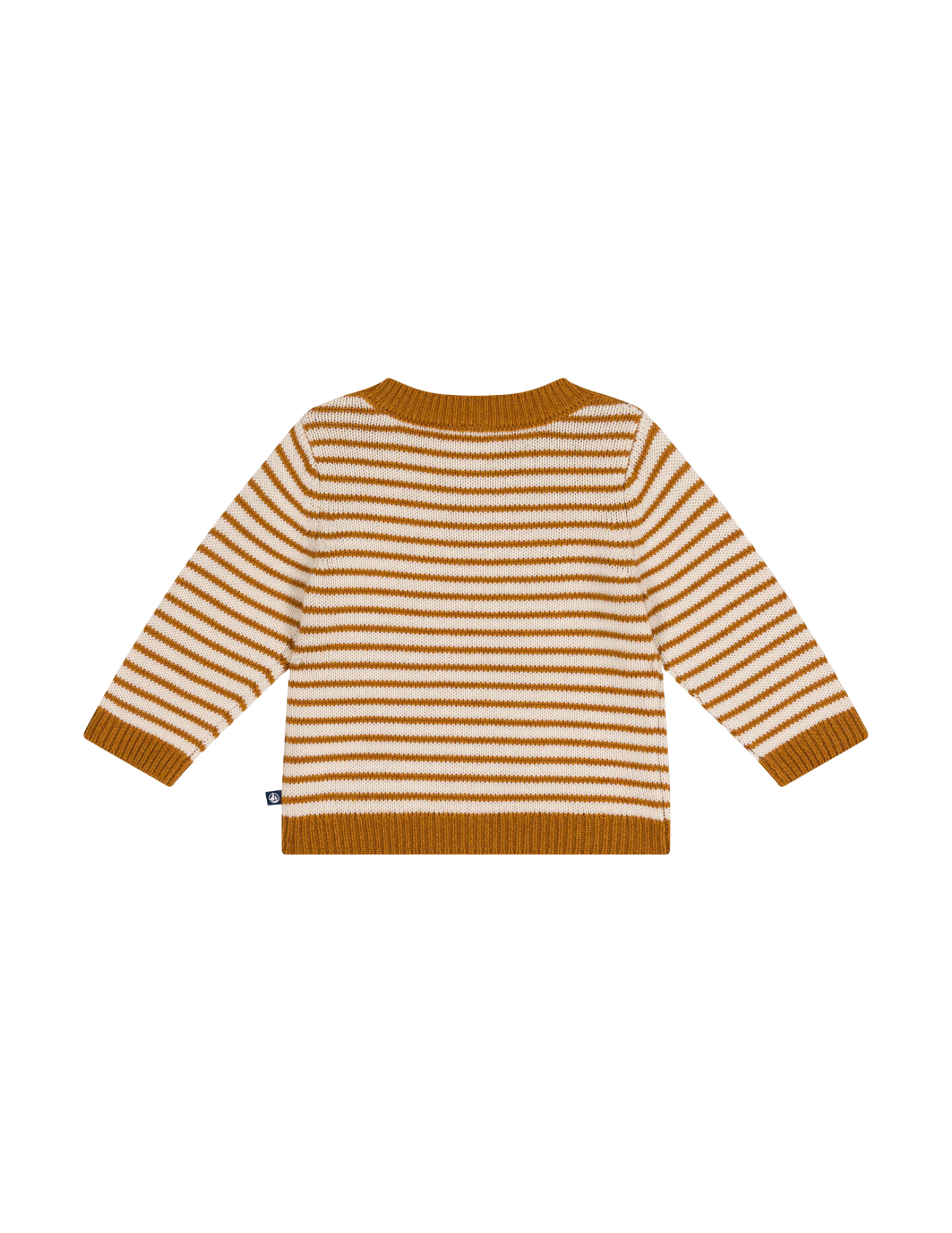 Bab Boy Striped Sweater in Brown and Cream