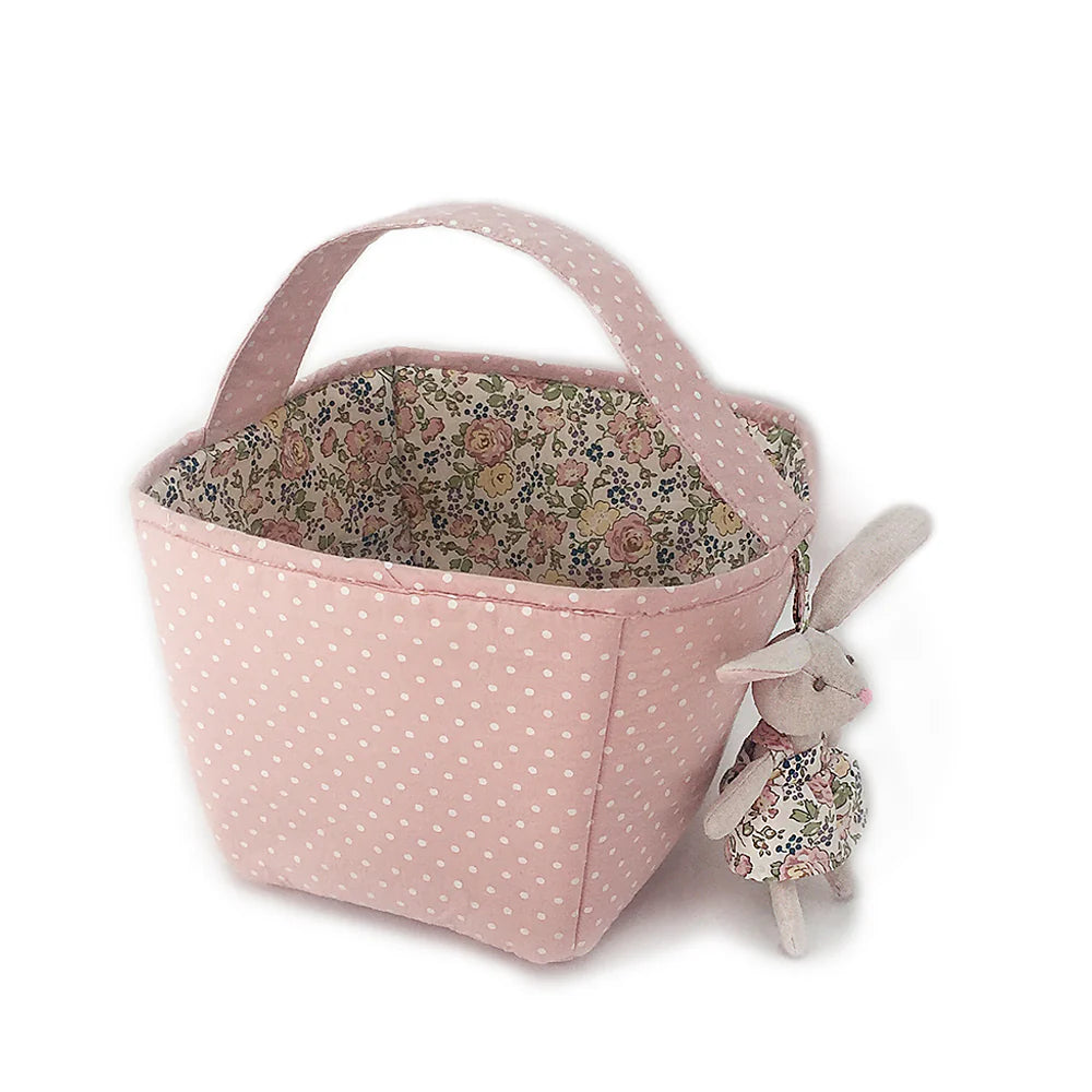 Pink Fabric Basket