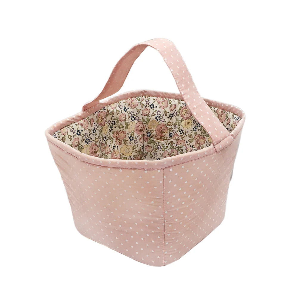 Pink Fabric Basket