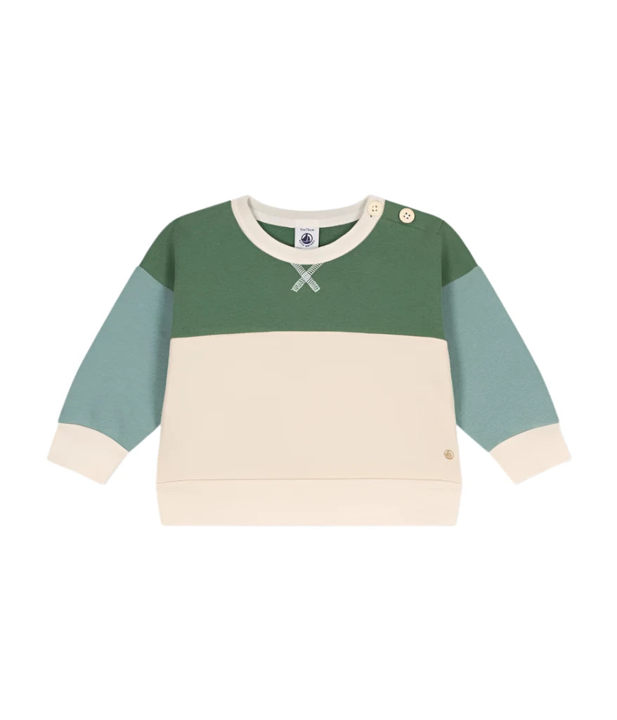 BABY BOY COLOR BLOCK SWEATSHIRT