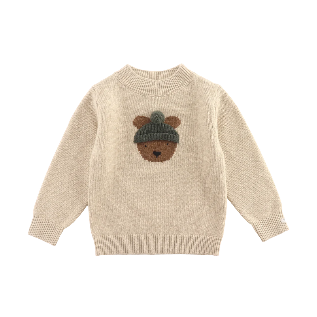 Denn Merino Wool Sweater | Bear | Biscotti Melange