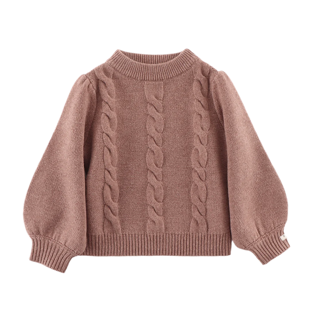 Niena Merino Wool Sweater | Plum Melange