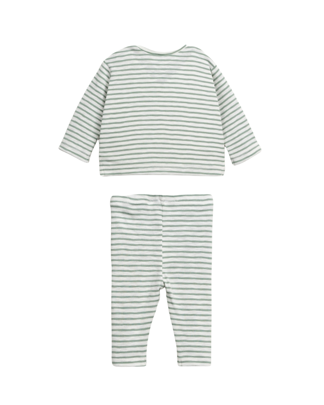 Green Stripe Two Piece Set