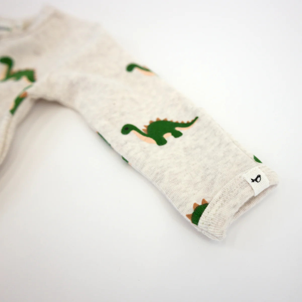 Dinosaur Print Zipper Footie