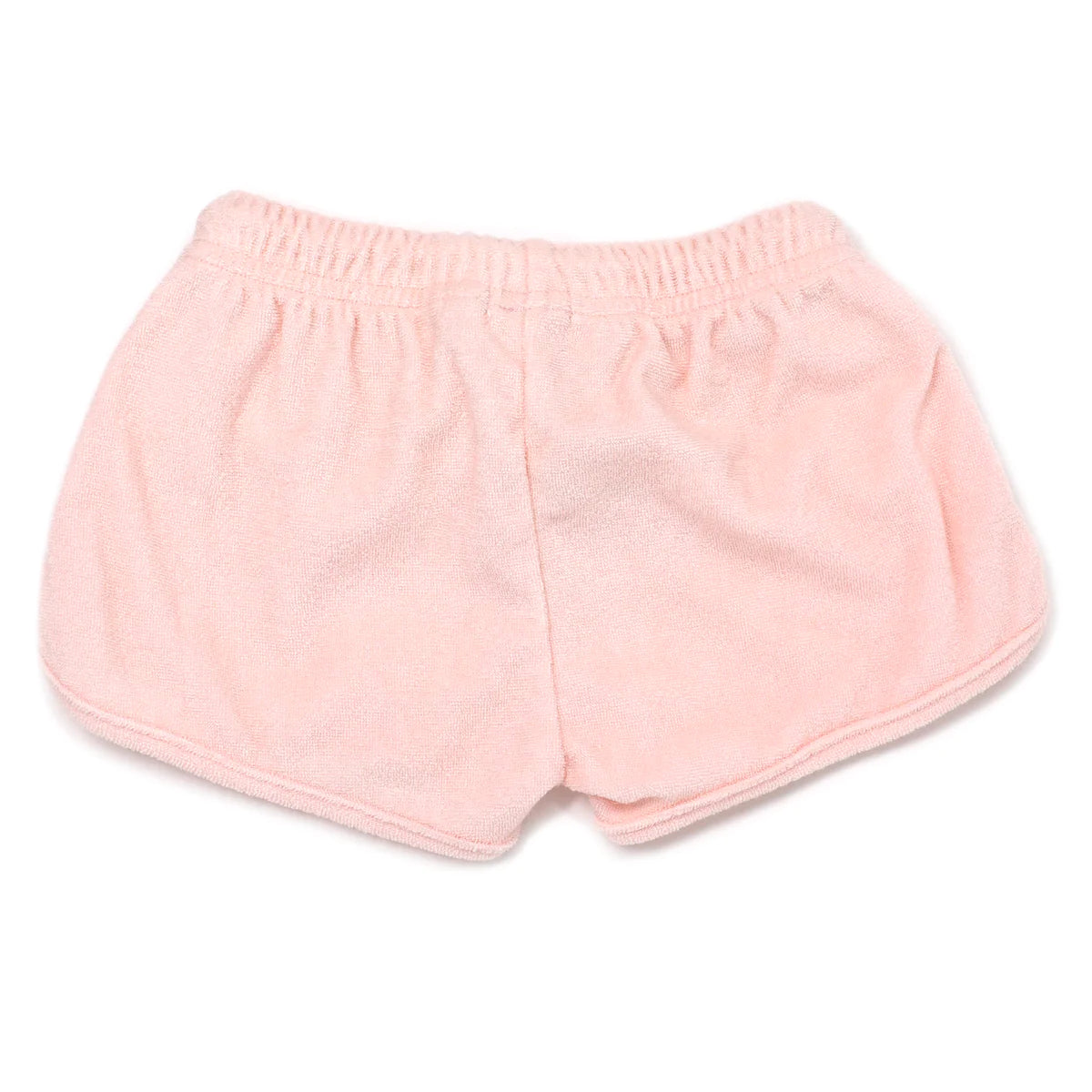 Drawstring Shorter Terry Track Short in Pink