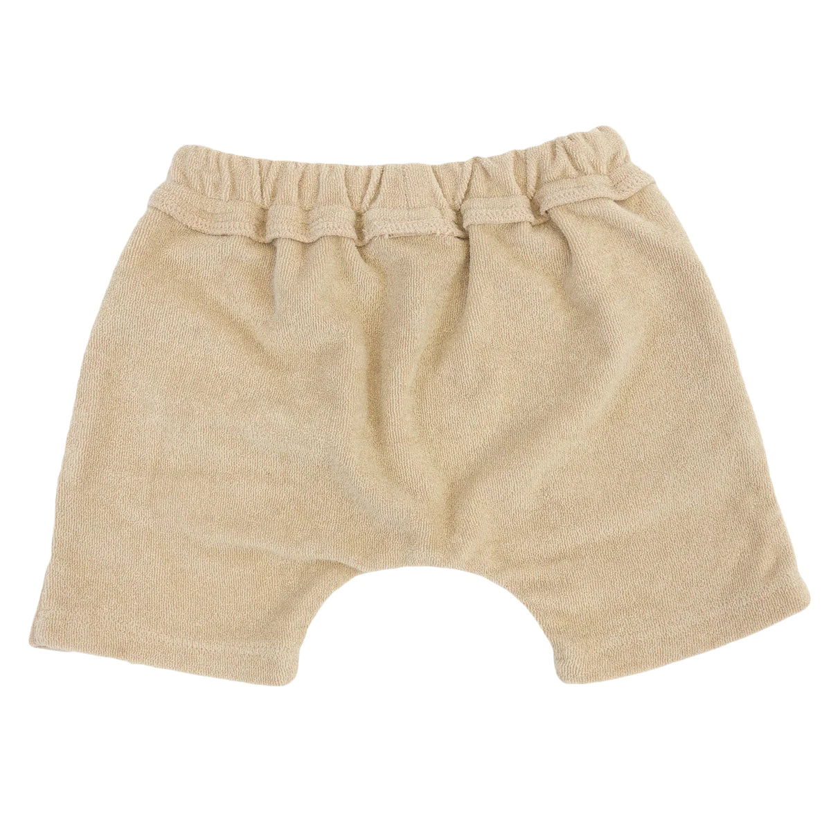 Boys Cotton Terry Track Short in Sand