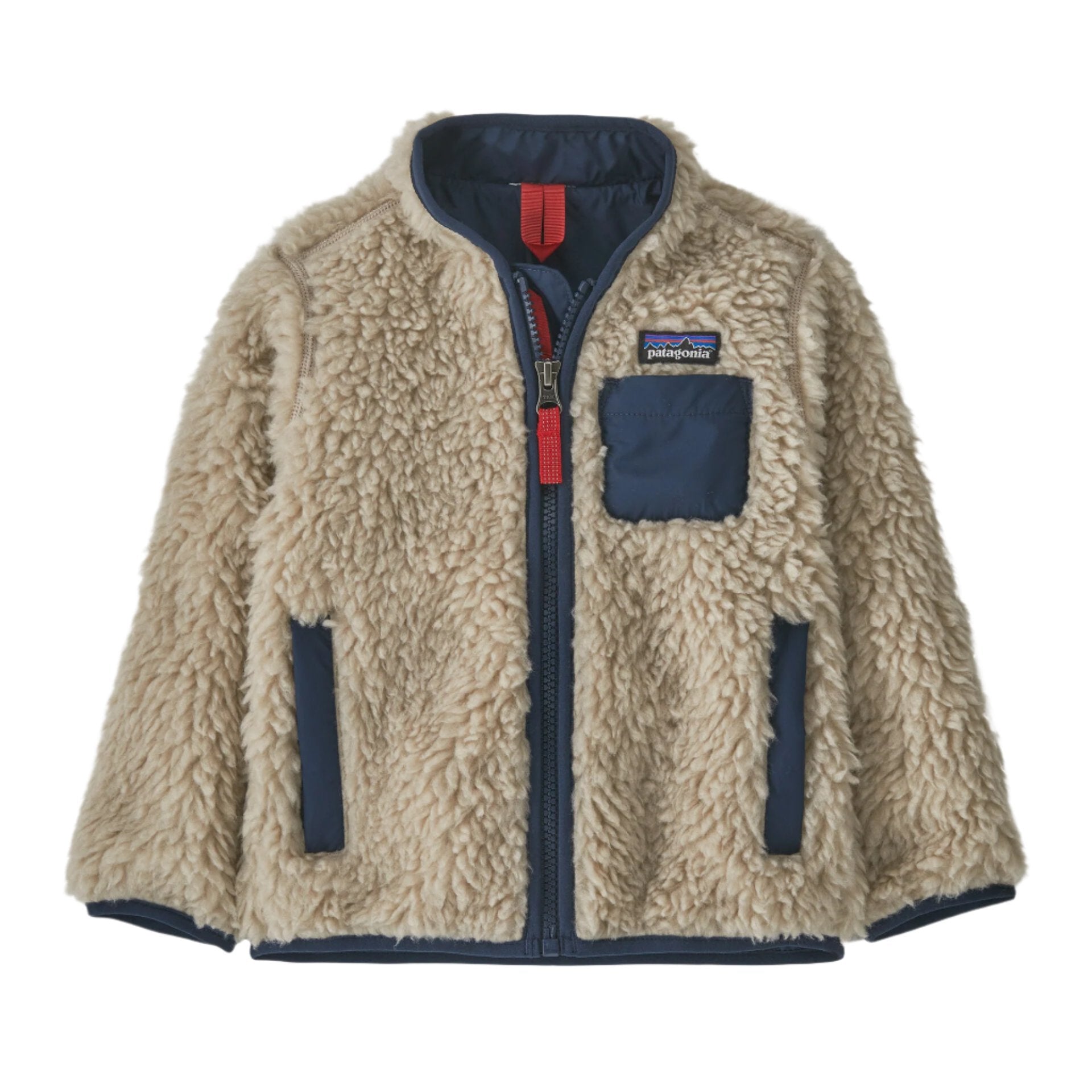 Baby Retro X Jacket Natural with New Navy