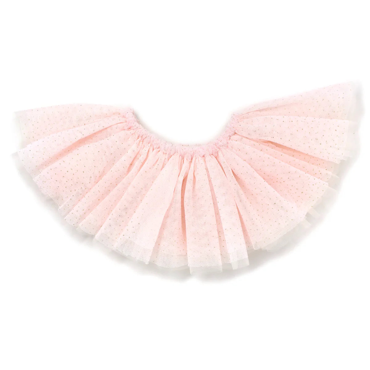 Frill Tutu Pale Pink/Gold Over Cream Tulle