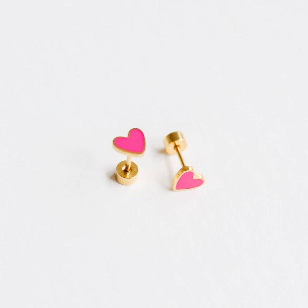 Neon Heart Earrings