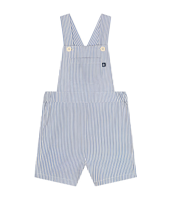 Baby Boy Seersucker Short Overall