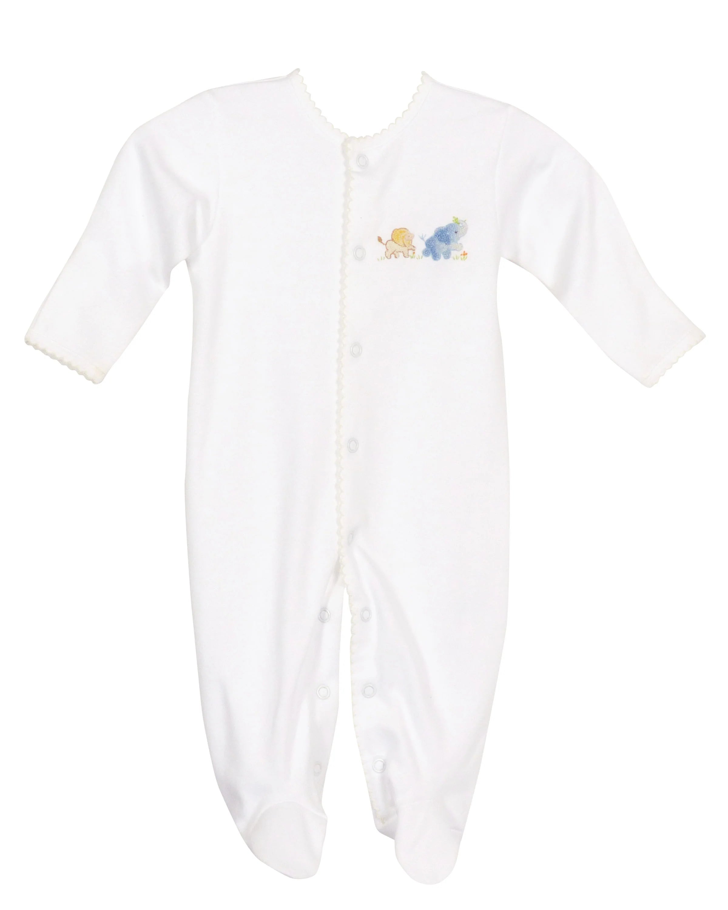 Animal Safari Footed Pajamas - Egyptian Cotton Knit