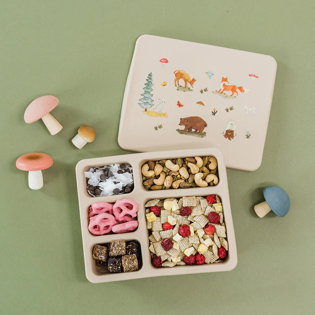 Silicone Bento Box Woodland Oat