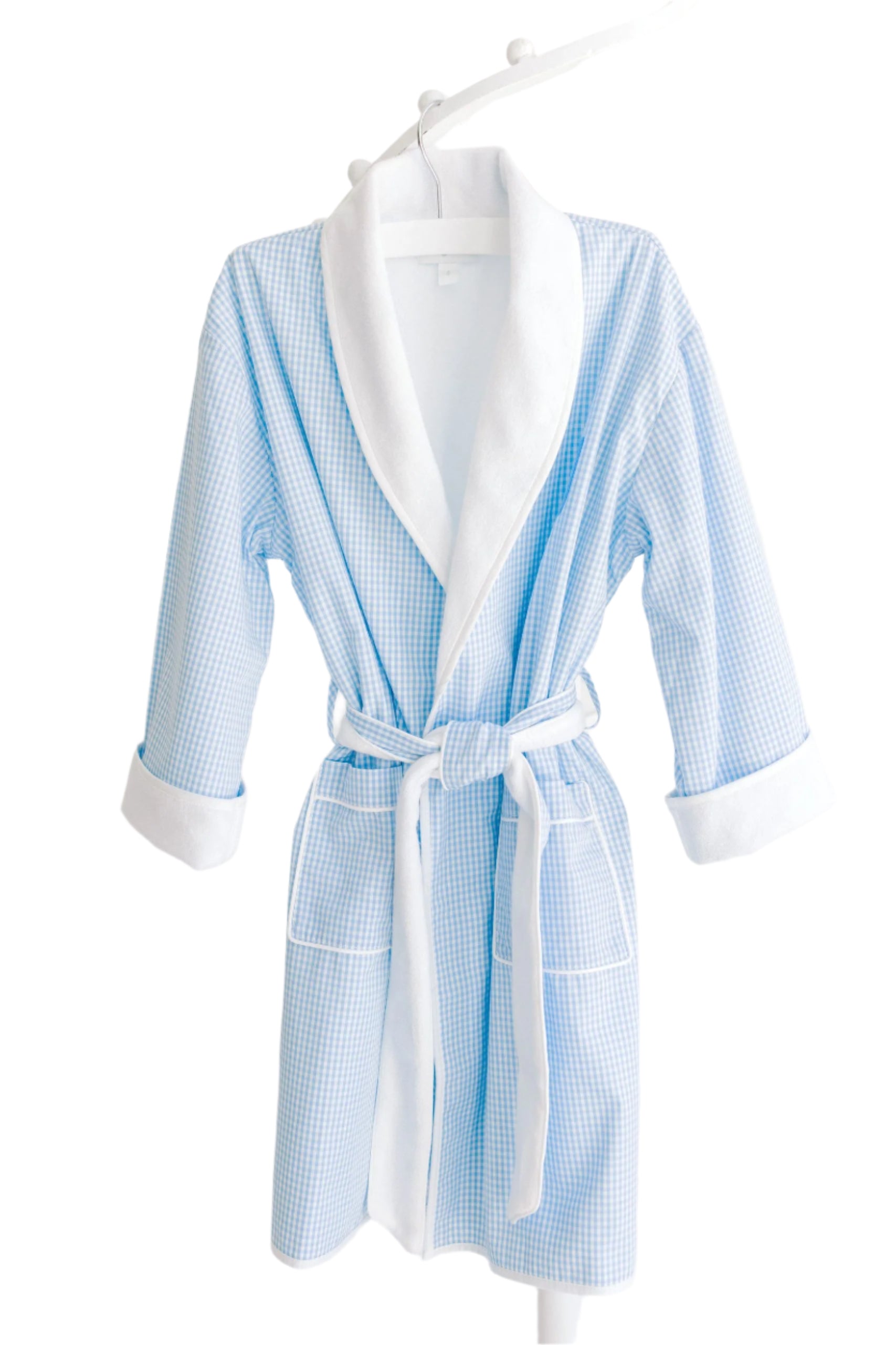 Bathrobe – Blue Gingham