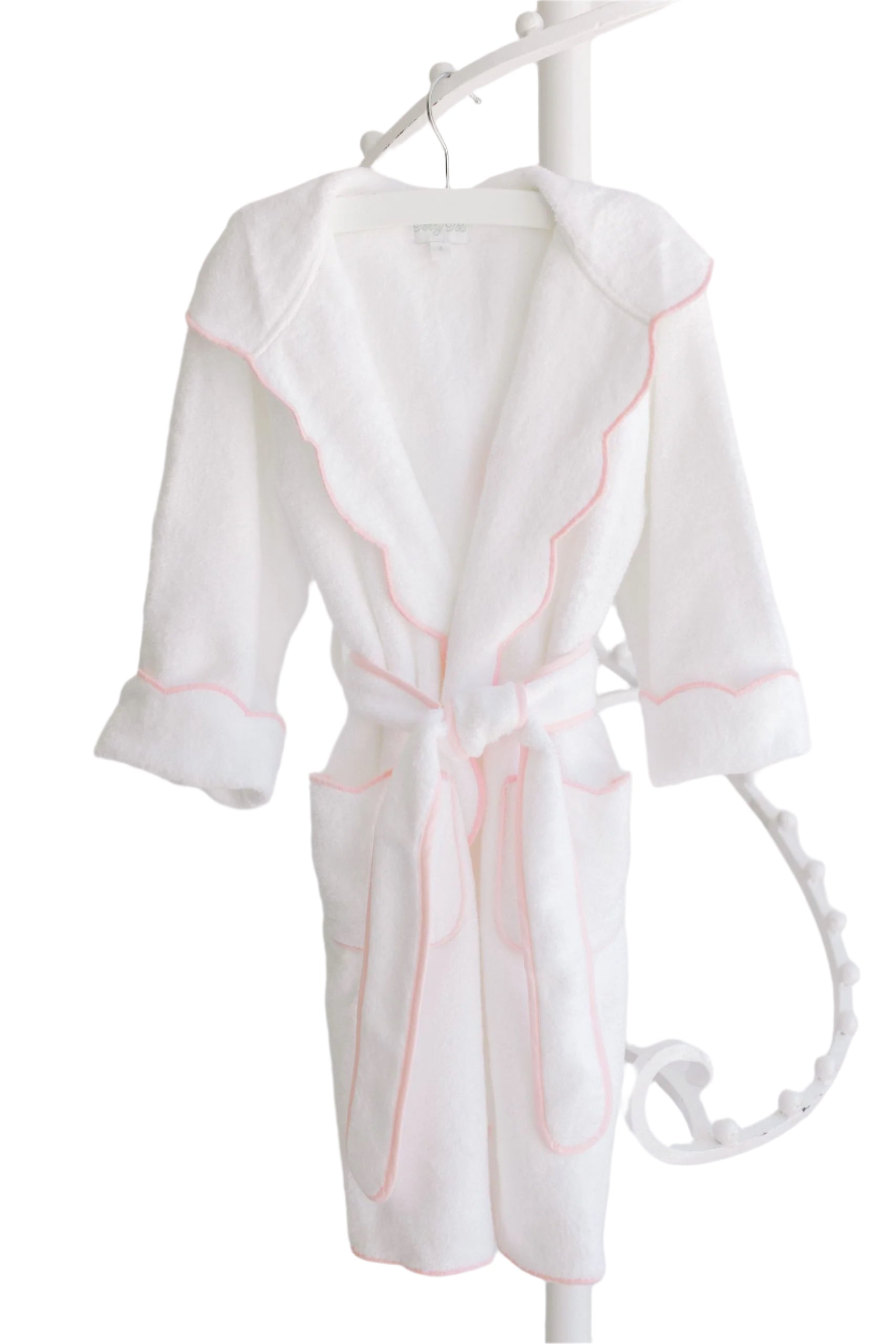 Pink Scalloped Bathrobe