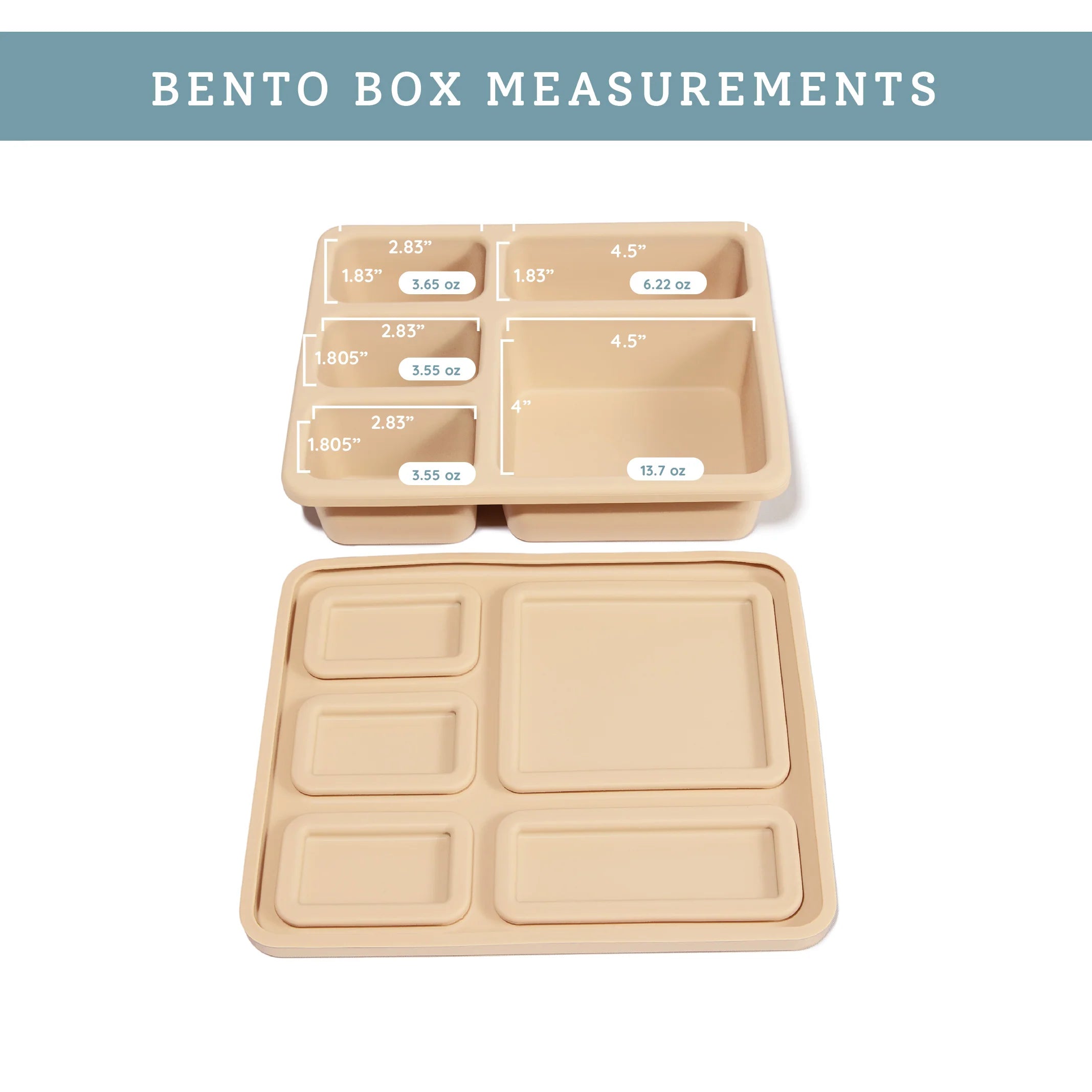 Silicone Bento Box Woodland Oat