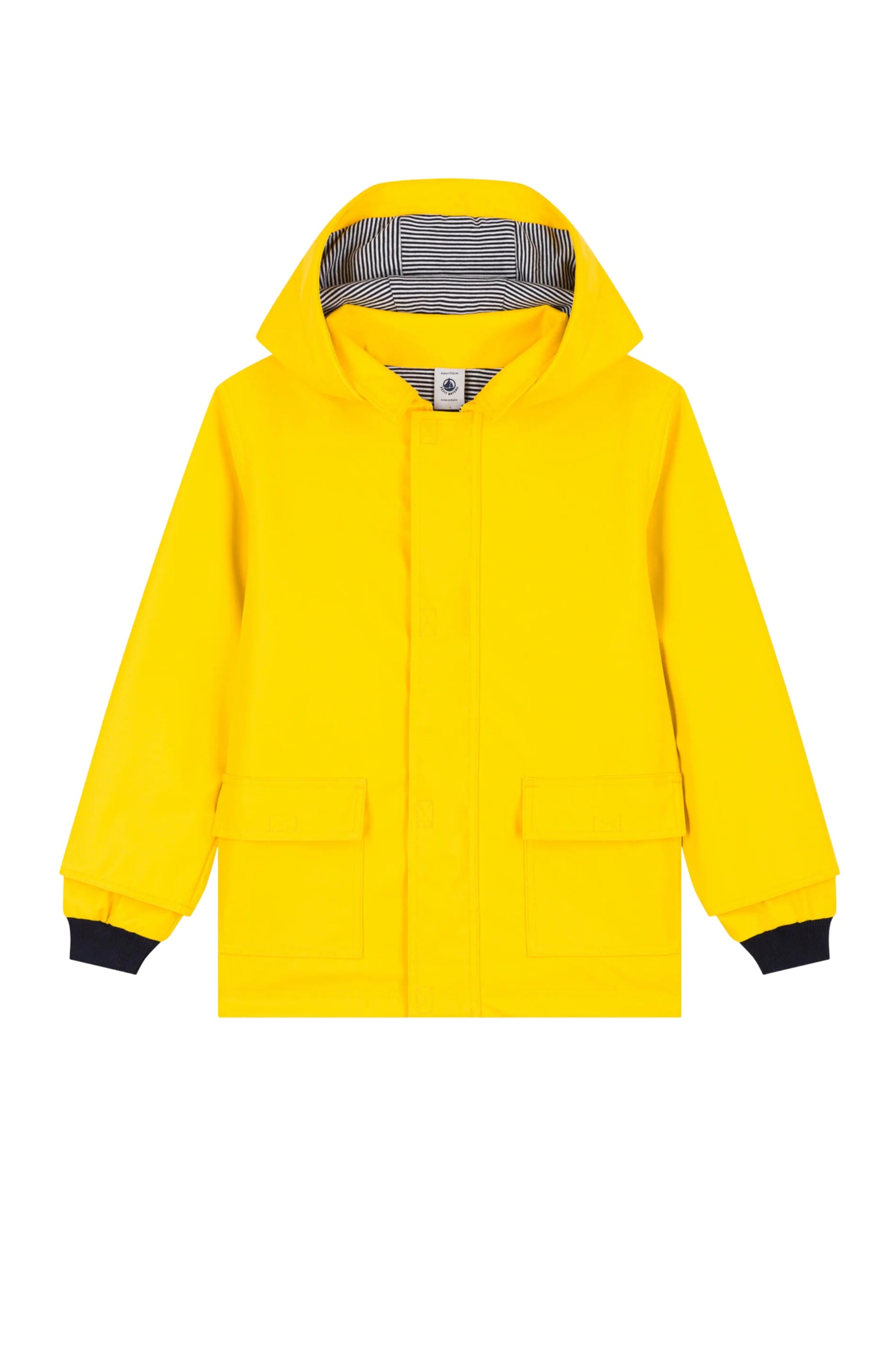 Kids Hooded Rain Jacket Yellow