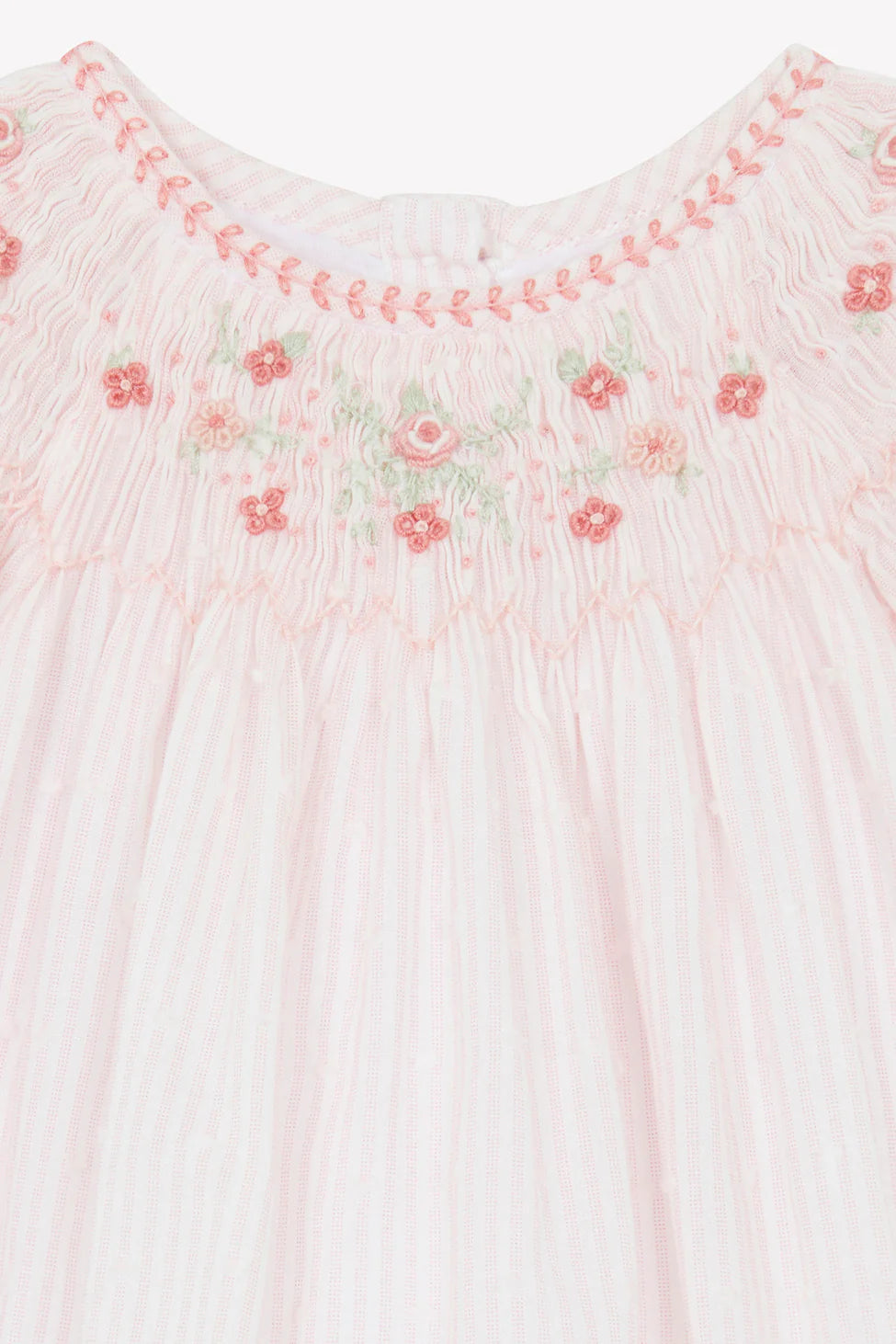 Dress Pale pink scratched Embrodery flowery