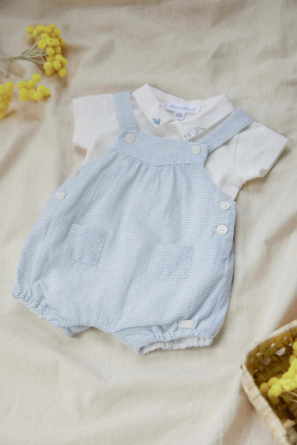 Outfit Short Striped Blue Celestial