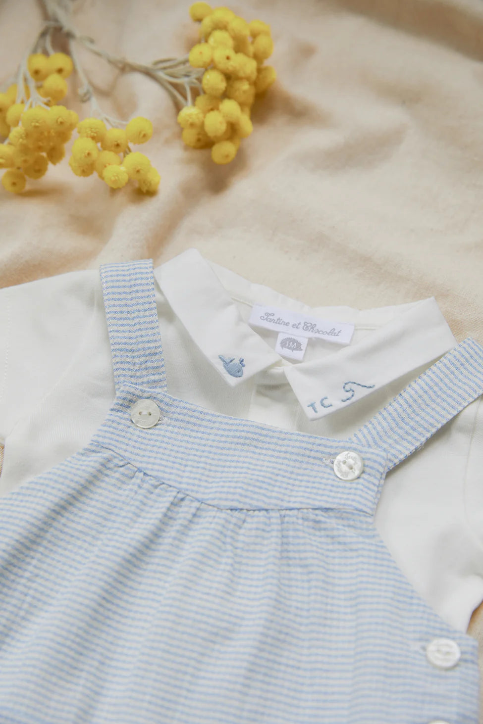 Outfit Short Striped Blue Celestial