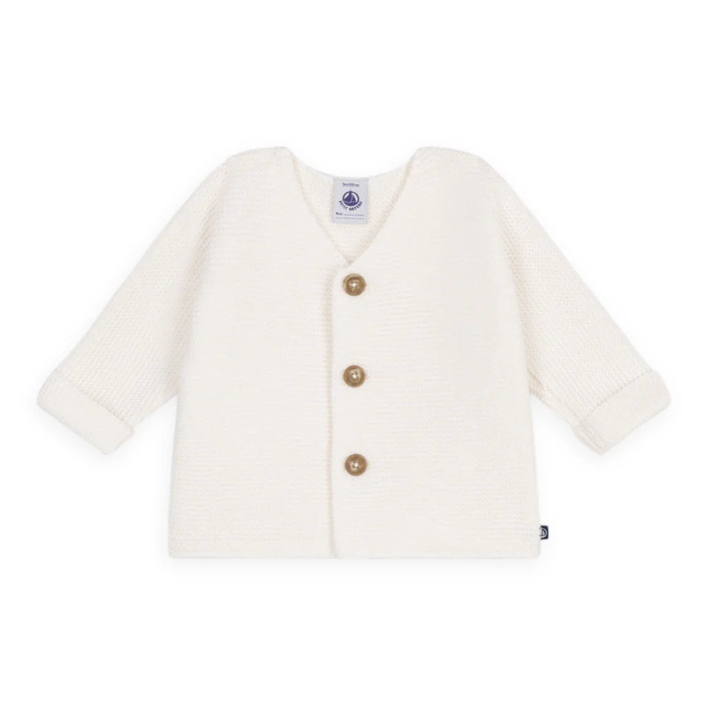 Baby Cardigan White S25