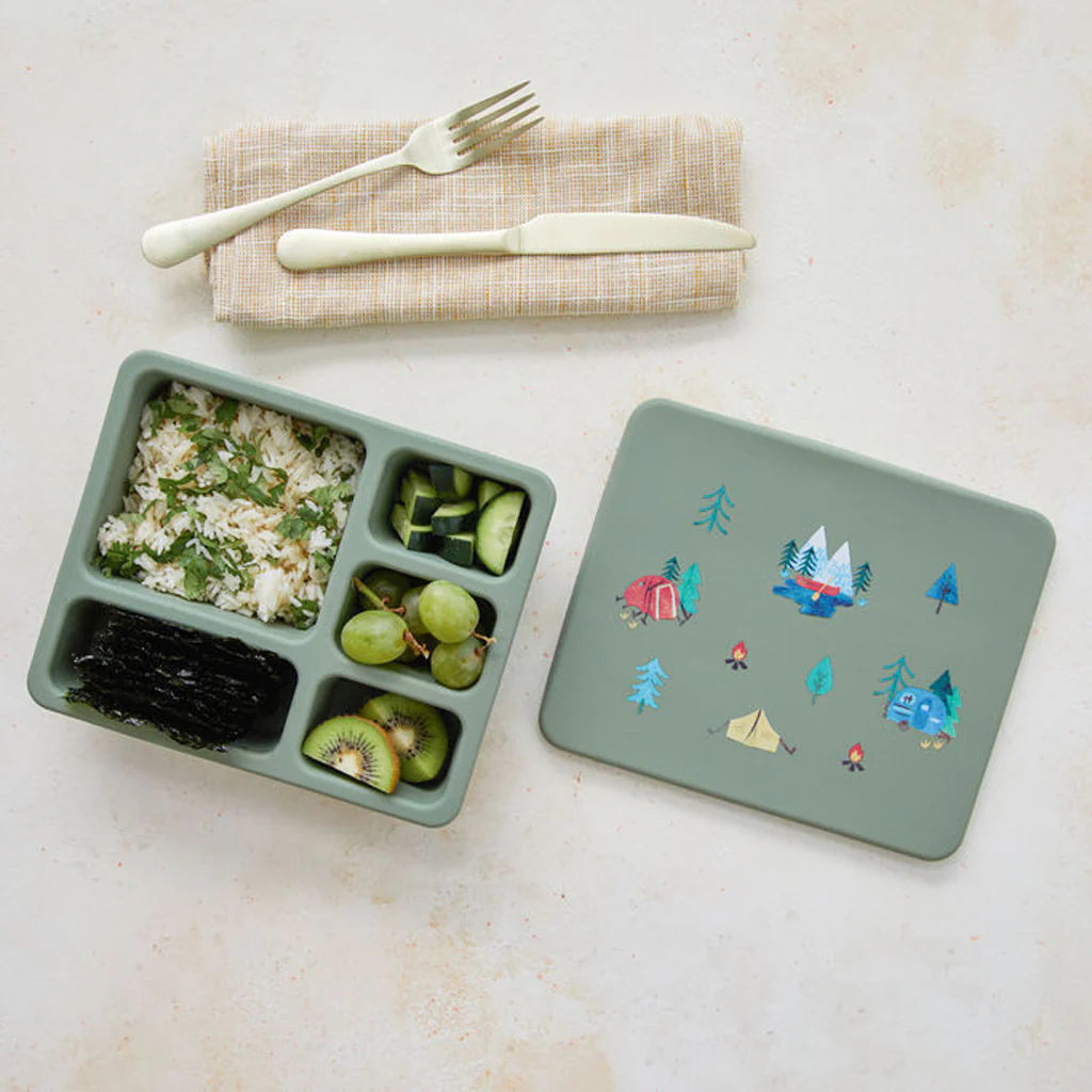 Silicone Bento Box Camper Sage Green