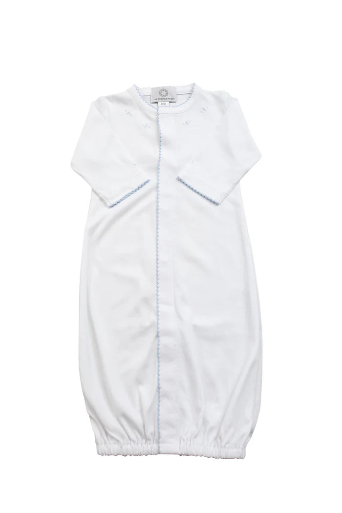 Converter Gown White with Blue Trim