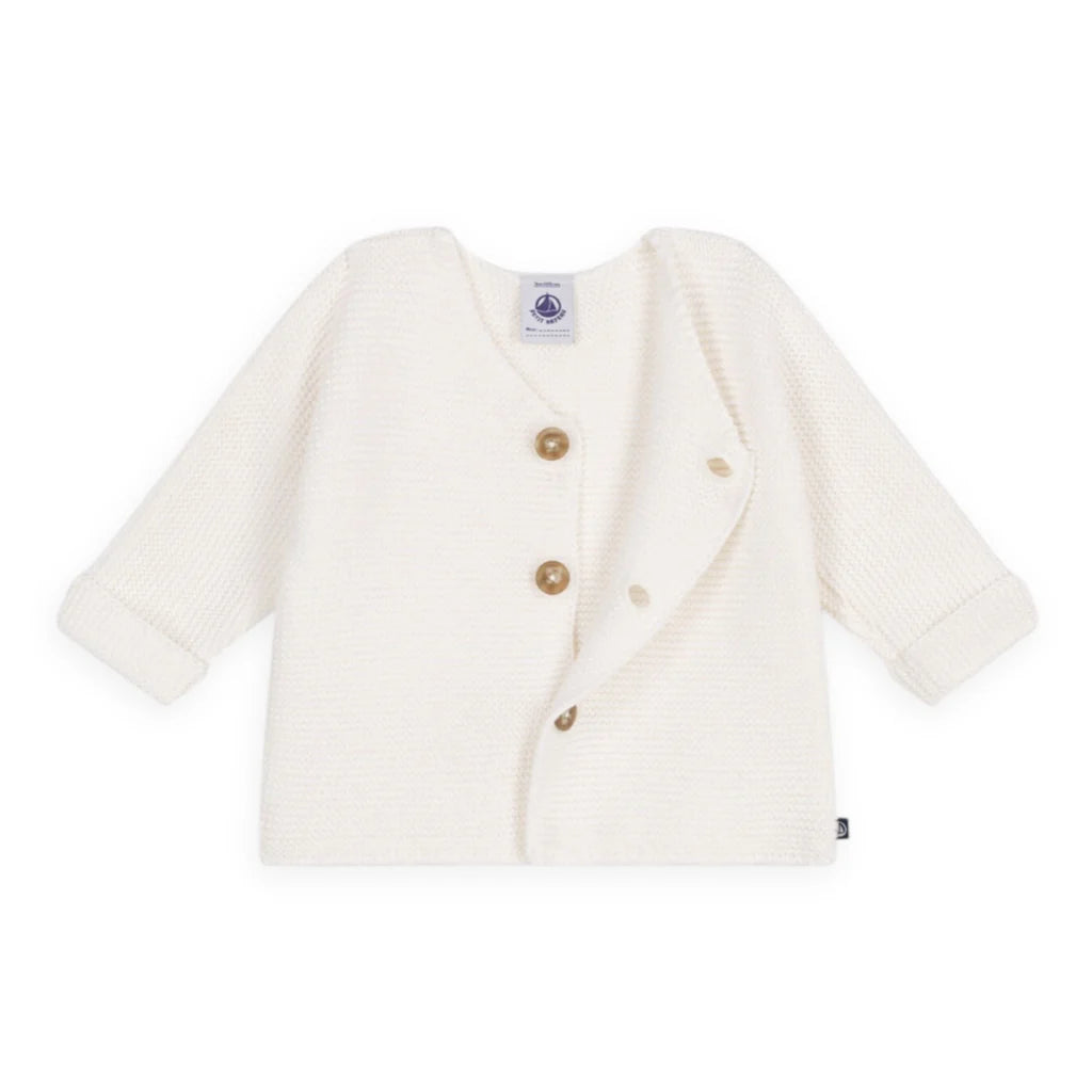 Baby Cardigan White S25