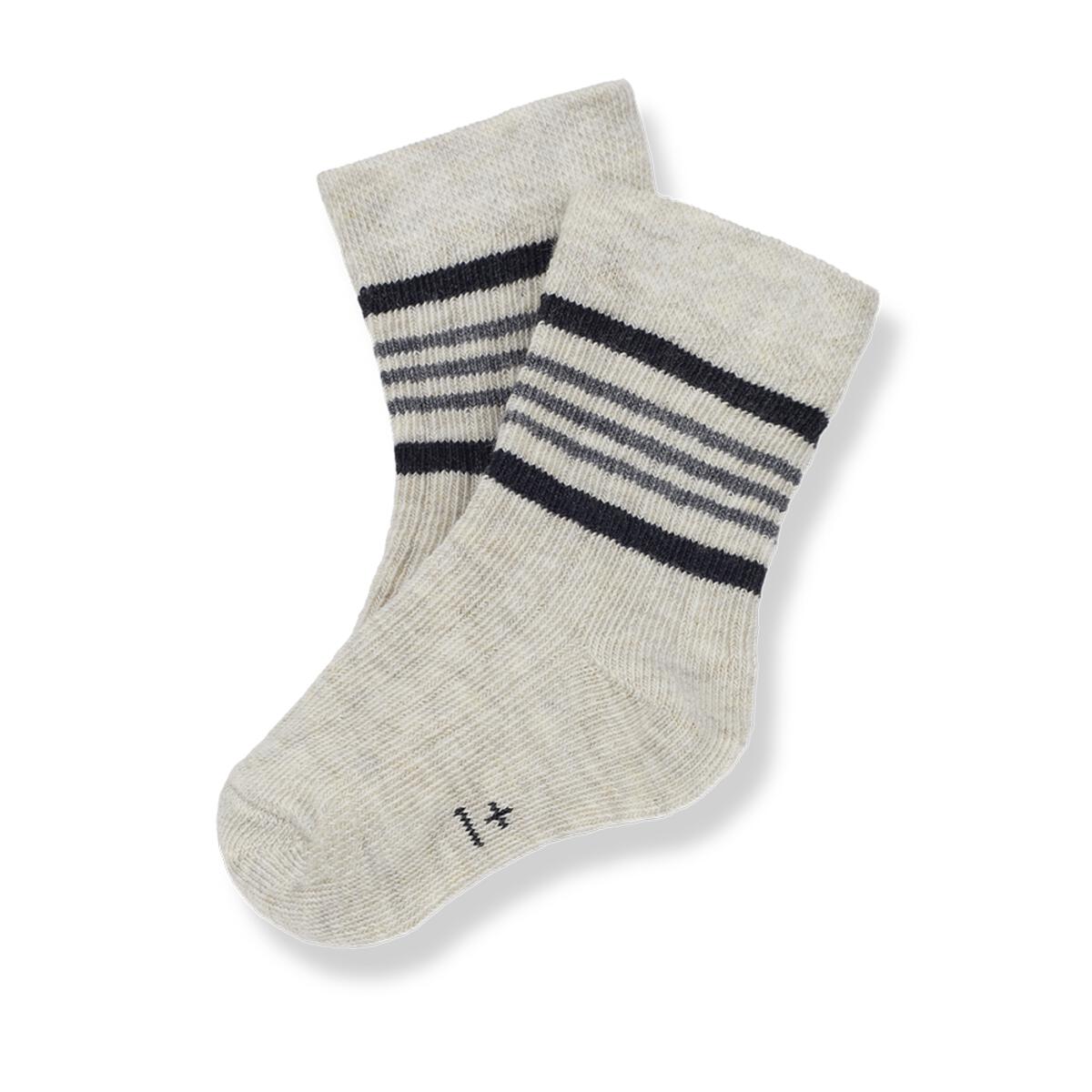 Guiu Ribbed Socks Oatmeal