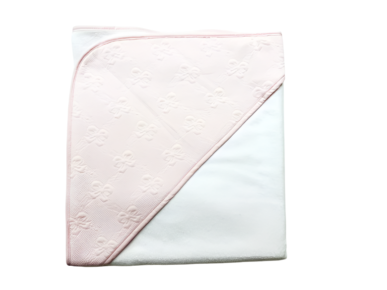 Hooded Towel – Pink Bows